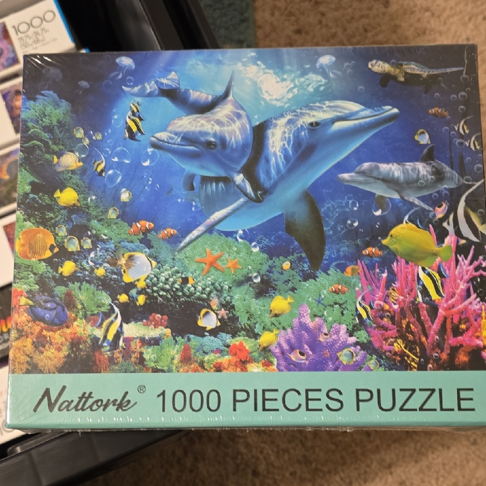 New In Box Colorful Ocean Life Puzzle - 1000 Pieces